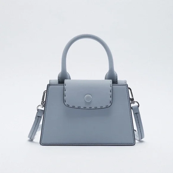 ZARA【NEW】MINI BAG WITH L HANDLE ZARA WOMAN NWT SS25 MINI BAG WITH METAL HANDLE ORANGE 6239